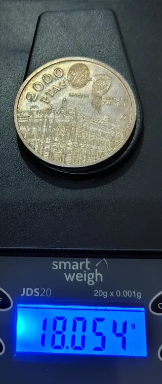 Moneda 2000 Pesetas Plata 1994 Madrid