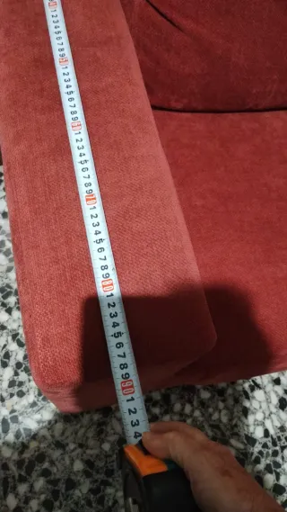 Sofá Cama Rojo 190x90cm