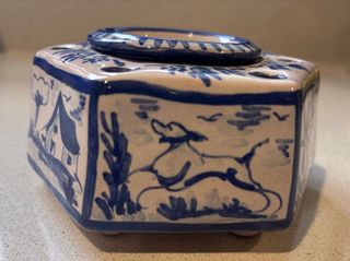 Tintero antiguo cerámica Taller Rocío Triana