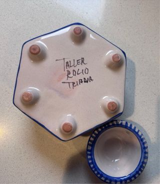 Tintero antiguo cerámica Taller Rocío Triana