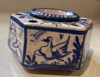 Tintero antiguo cerámica Taller Rocío Triana