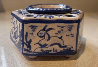 Tintero antiguo cerámica Taller Rocío Triana