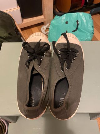 Zapatillas Zara Verde/Blanco