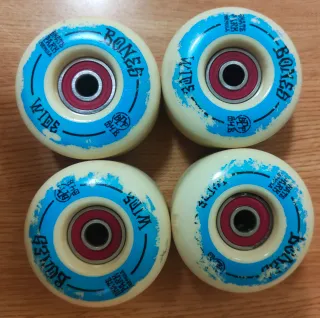 Ruedas Skate BONES SPF 54mm 84b + Rodamientos Red