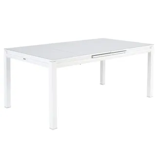 Mesa jardín extensible de aluminio Odyssea blanco