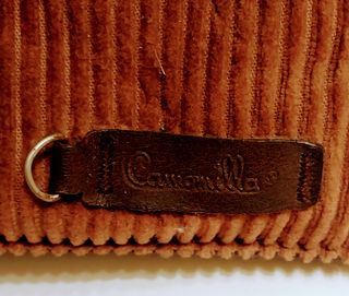 Borsa Camomilla Milano in velluto a coste marrone