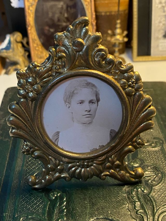 Portafotos Bronce Original 1900s