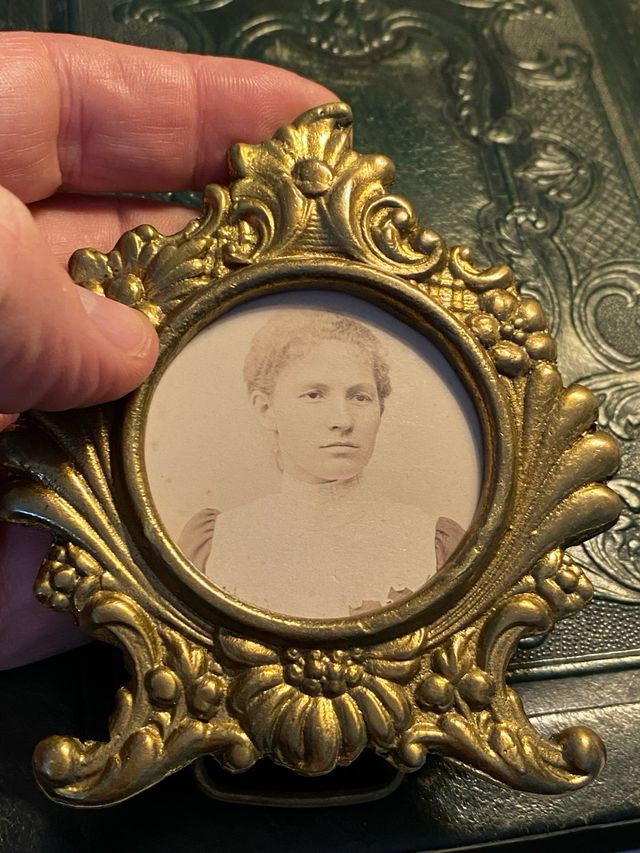 Portafotos Bronce Original 1900s