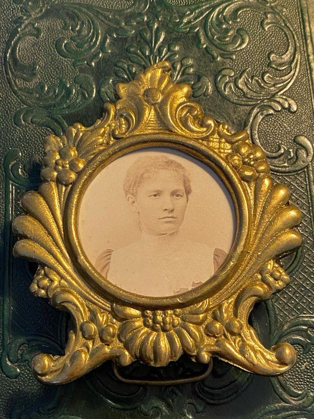 Portafotos Bronce Original 1900s