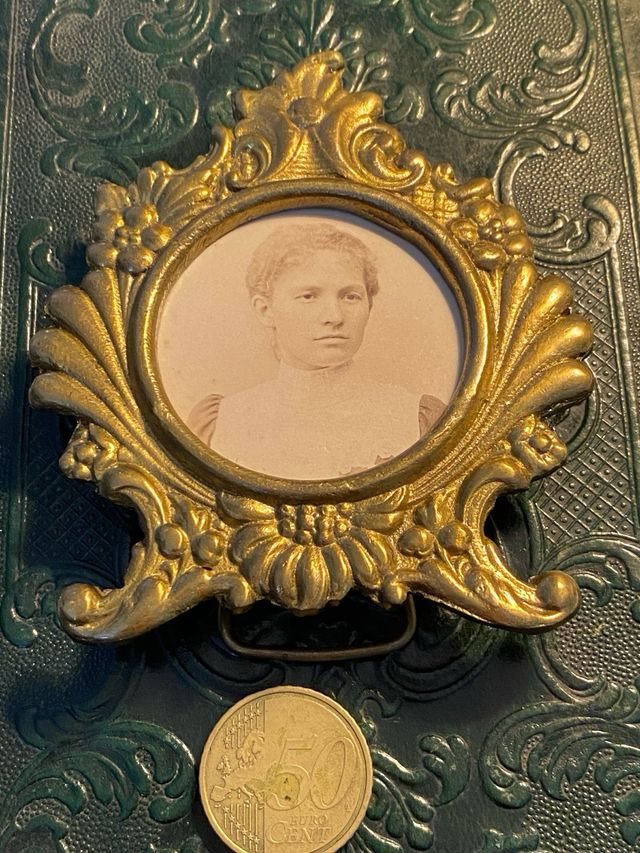 Portafotos Bronce Original 1900s