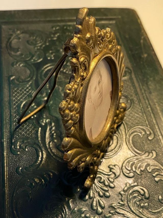 Portafotos Bronce Original 1900s