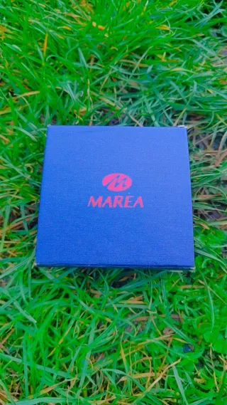 Orologio Marea analogico nero e arancione