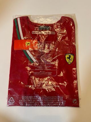 Camiseta Ferrari Roja Talla M