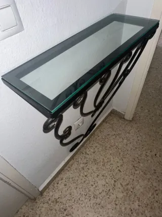 Ingresso in ferro battuto con cristallo