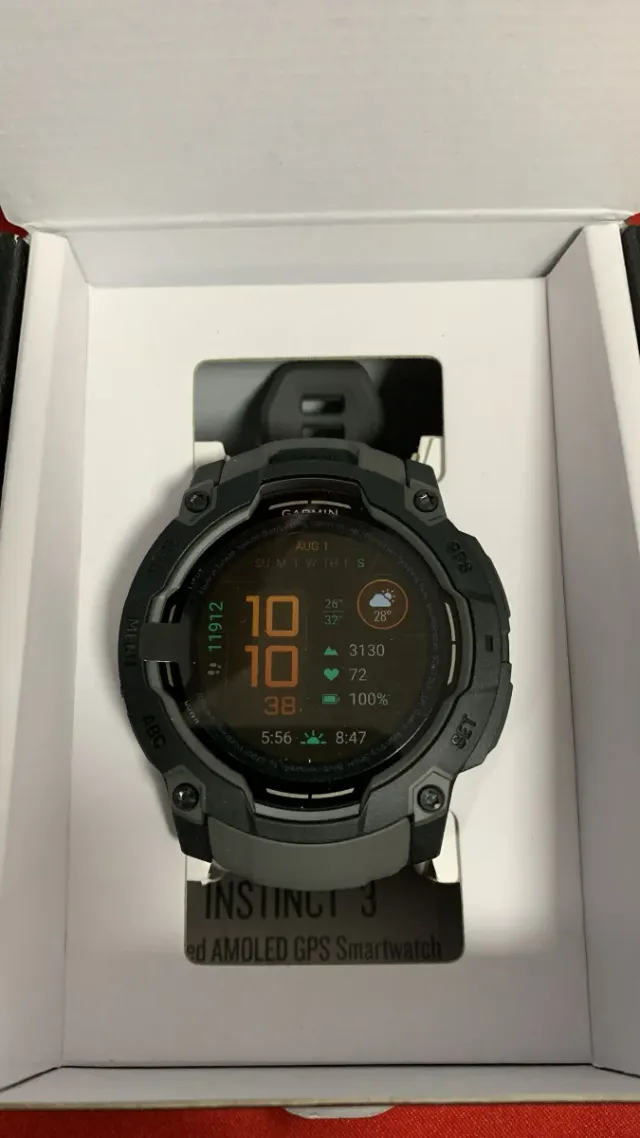 Garmin Instinct 3 Reloj Gris/Verde