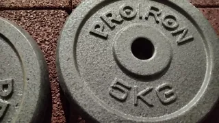 4 discos PROIRON 10 y 5kg 25mm