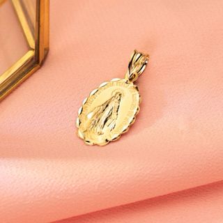 Medalla Virgen Milagrosa Oro 9k 23x14mm