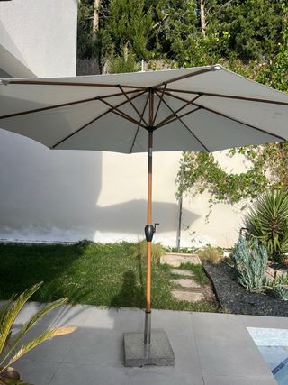 Sombrilla terraza 270cm con pie de granito