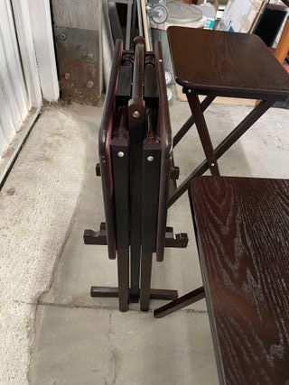 Juego de Mesitas Auxiliares Plegables