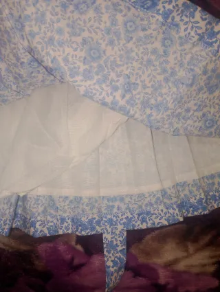 Vestido niña 3 meses floral azul