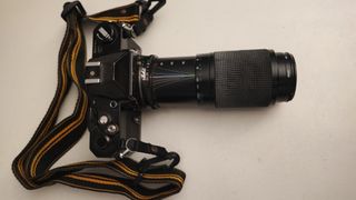 Cámara Nikon Nikkormat réflex + Lentes