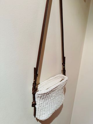Bolso Zara Beige/Blanco Crochet