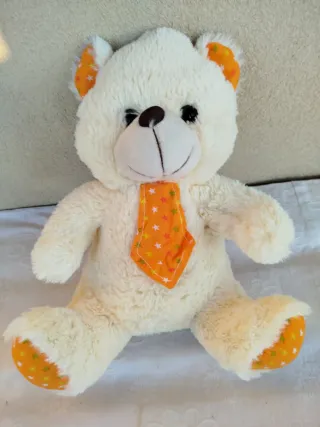 Orsetto Peluche con Cravatta Arancione