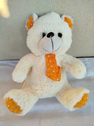 Orsetto Peluche con Cravatta Arancione