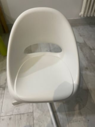 Silla de escritorio infantil blanca