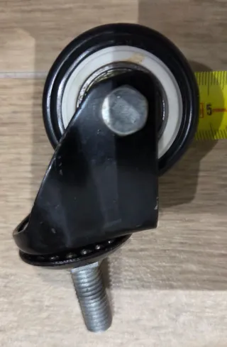 Ruedaa Negras Muebles 40mm. Cuatro unidades.