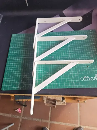 Soportes de pared blancos (3 unidades)