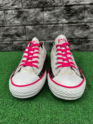 Converse Bianche Rosa Taglia 40
