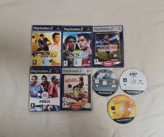 Lote 8 juegos fútbol para PS2