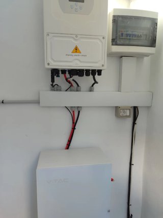 Energia solar, Baterias , inversor