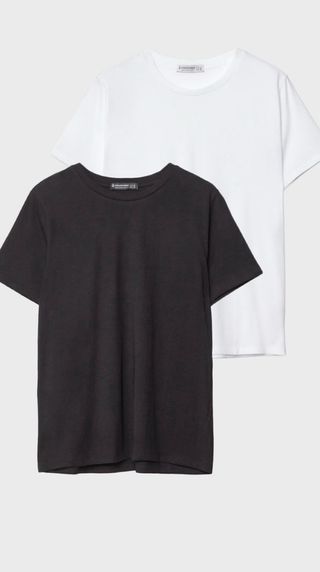 Pack 2 Camisetas Manga Corta Blanca y Negra