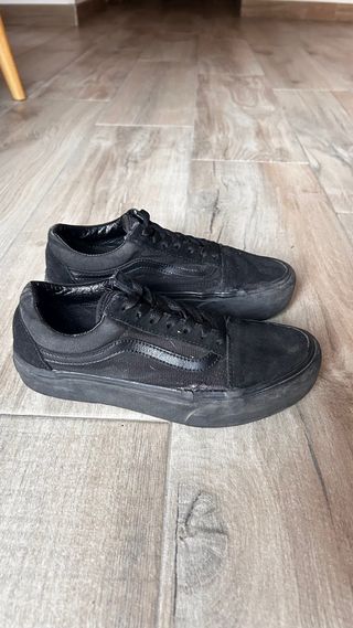 Zapatillas Vans Plataforma Negras