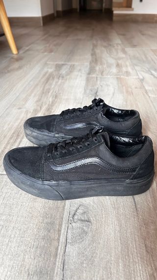 Zapatillas Vans Plataforma Negras