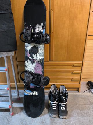 Tabla Snow Burton Lexa fijaciones y Botas
