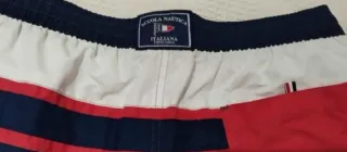 Bañador rayas azul, rojo y blanco