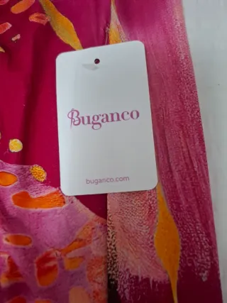 Vestido largo estampado Buganco modelo Gavacha.