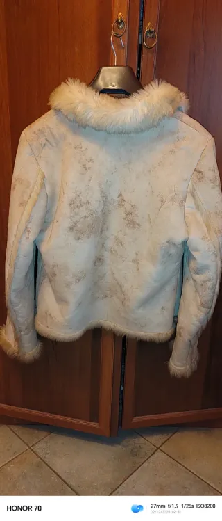 Giacca Conbipel Beige/Marrone Pelliccia Sintetica