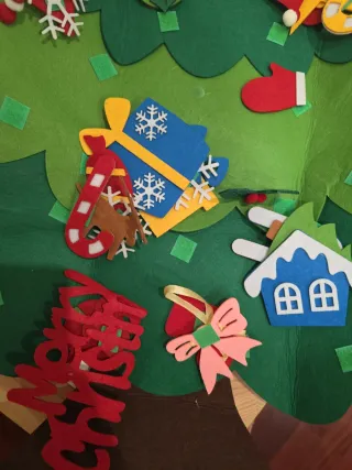 Árbol de Navidad de Fieltro para Niños