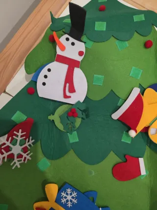 Árbol de Navidad de Fieltro para Niños