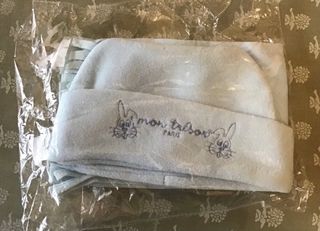 Set bimbo cappellino e sciarpa con orecchie