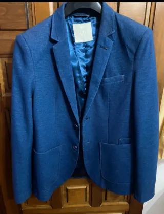 Chaqueta de traje azul JVZ hombre