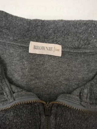 Sudadera Brownie Gris Media Cremallera