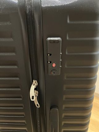 Maleta de viaje grande negra con ruedas - Nueva