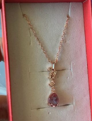 Collar plata con alejandrita laboratorio