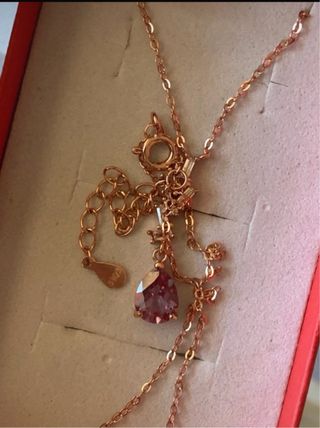 Collar plata con alejandrita laboratorio