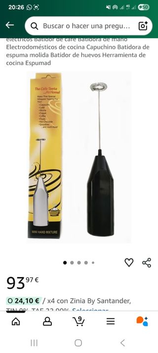 Espumador de leche USB Recargable GaRcan